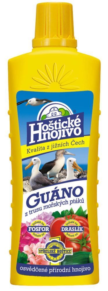 Hoštické hnojiva s guánem 0,5 litru Střelské Hoštice guáno