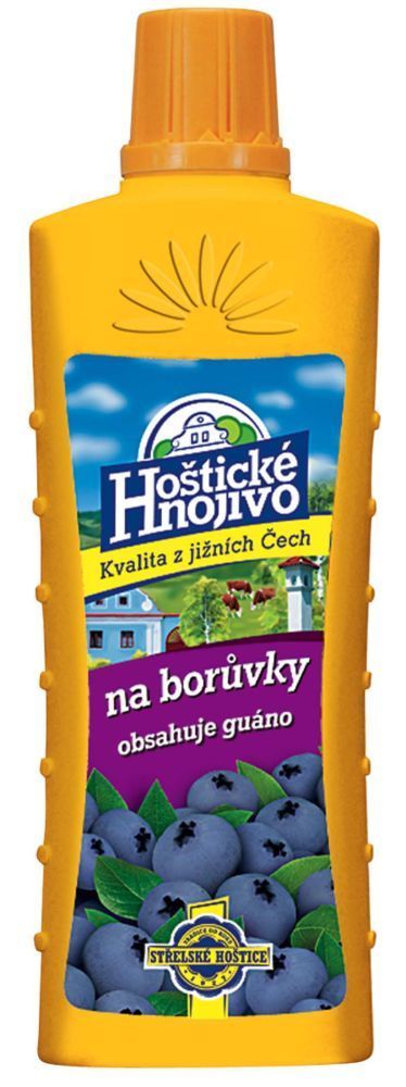 Hoštické hnojiva s guánem 0,5 litru Střelské Hoštice guáno borůvky