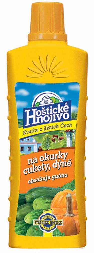 Hoštické hnojiva s guánem 0,5 litru Střelské Hoštice guáno okurky a cukety