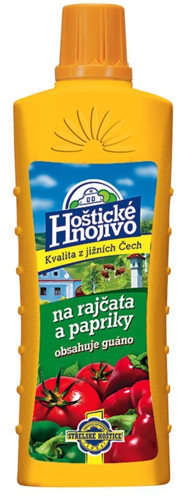 Hoštické hnojiva s guánem 0,5 litru Střelské Hoštice guáno rajče a paprika