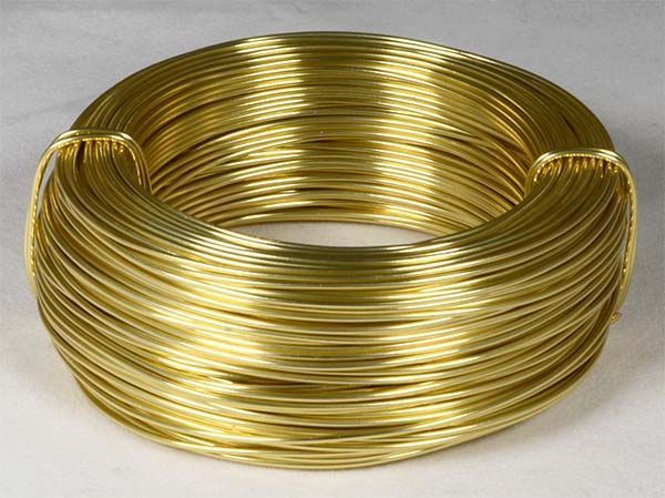 Vázací drátek 1mm - šampaňský