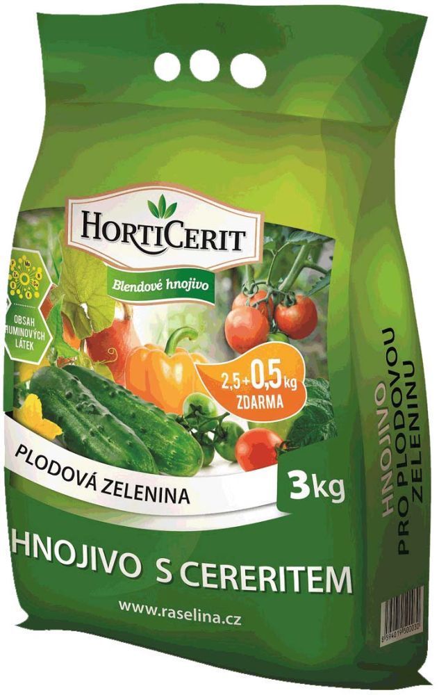 Rašelina Soběslav Hnojivo pro plodovou zeleninu 3 kg HortiCerit