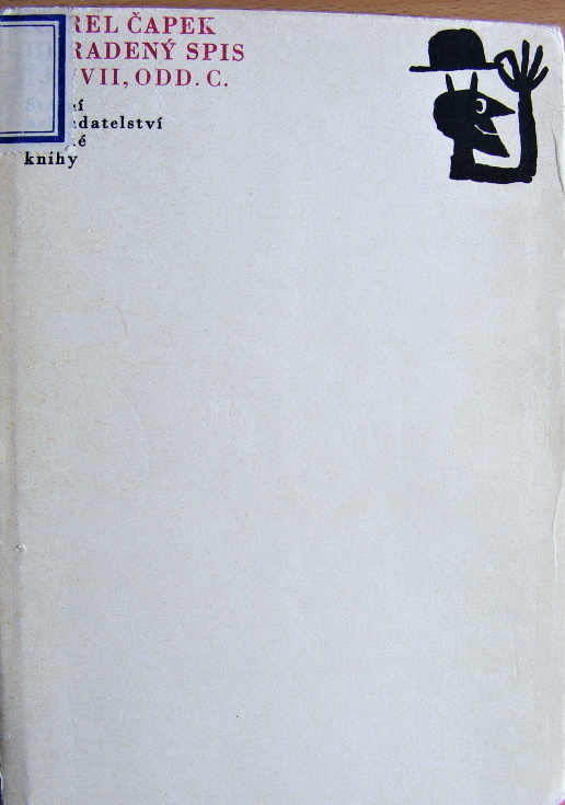 Ukradený spis 139/VII, odd. c. - Karel Čapek