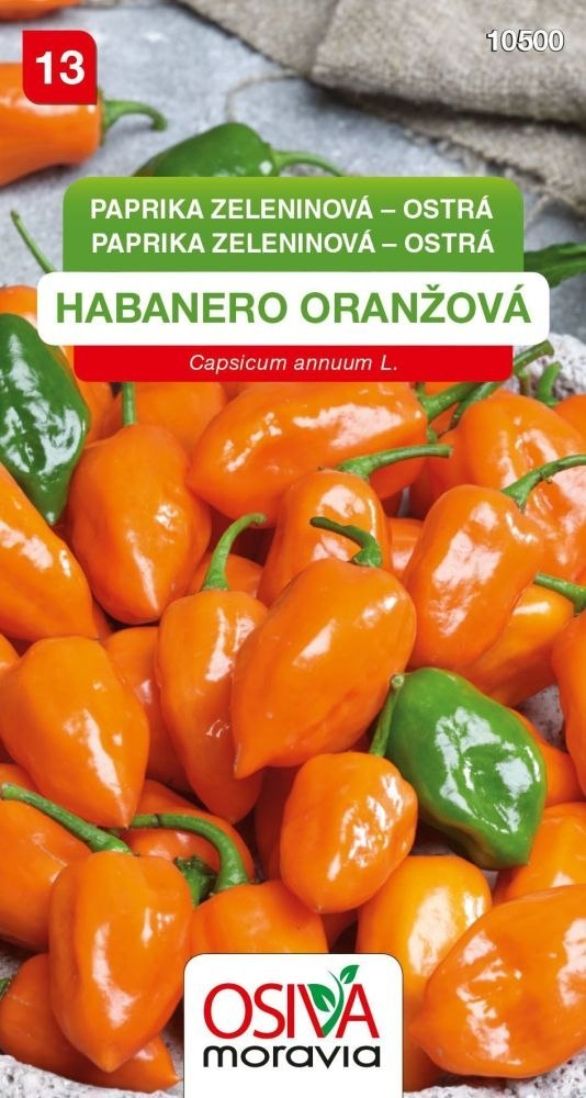 Paprika zeleninová HABANERO oranžová