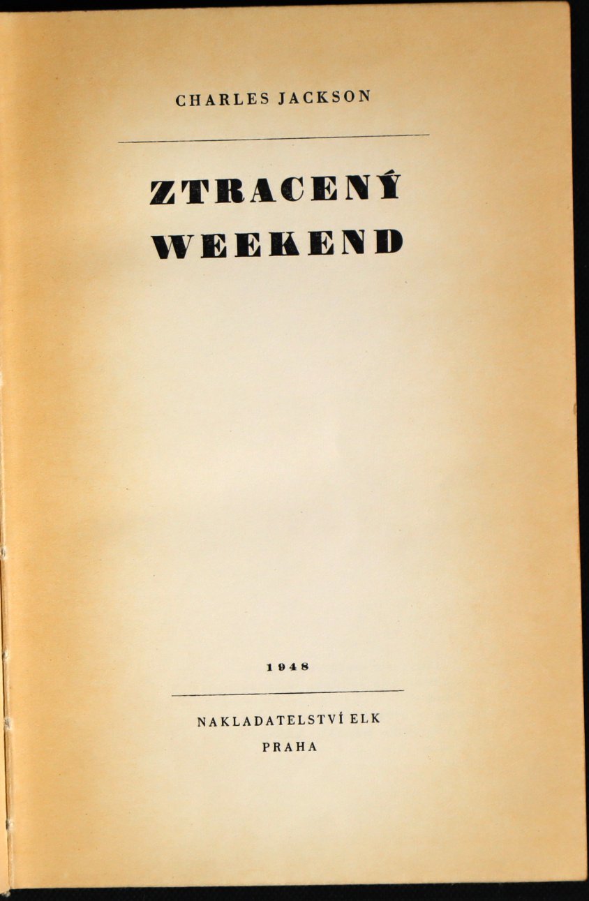Ztracený weekend - Charles Jackson