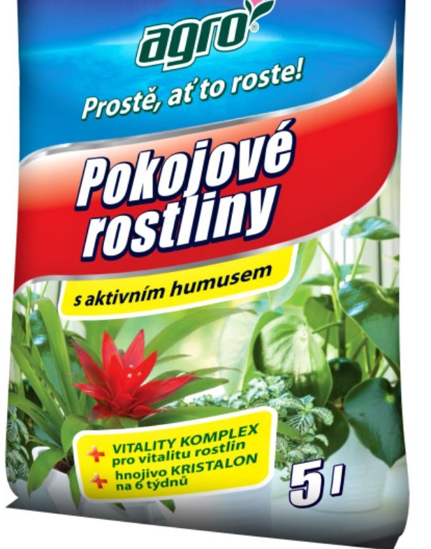 Substrát pro pokojové rostliny AGRO - 5 litrů