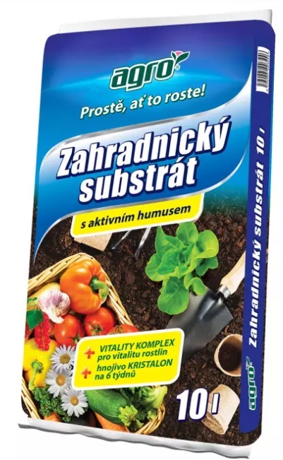 Zahradnický substrát AGRO 10 litrů