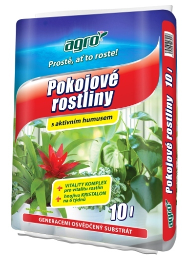 Substrát AGRO pro pokojové rostliny 10 litrů