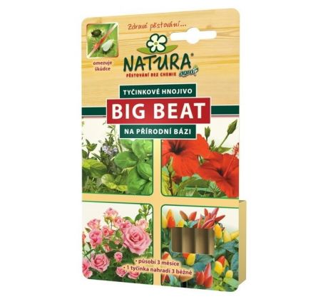 Tyčinkové hnojivo NATURA Big Beat