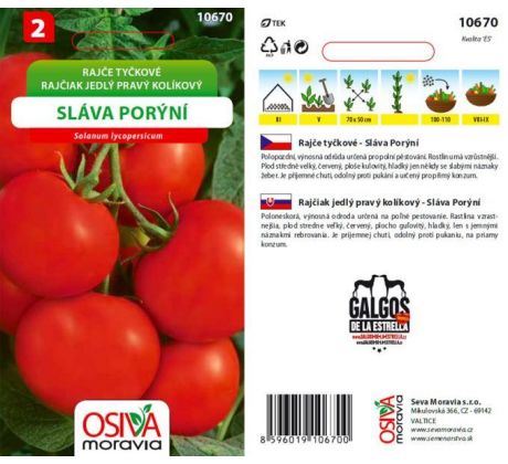 Tyčkové rajče Sláva Porýní