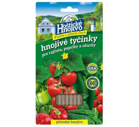 Hoštické tyčinky na rajčata, papriky a okurky