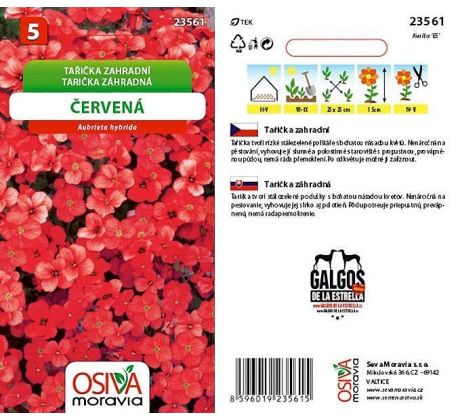 Tařička zahradní - červená