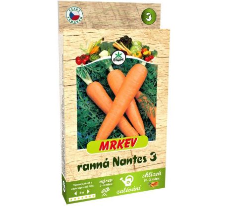 Ranná mrkev Nantes 3 - pásek