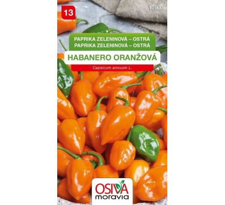 Paprika zeleninová HABANERO oranžová