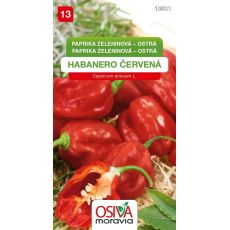 Paprika zeleninová HABANERO červená