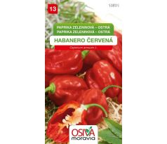 Paprika zeleninová HABANERO červená