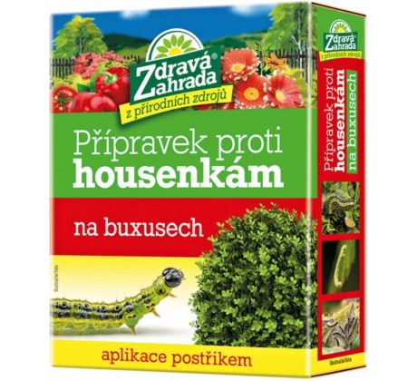 Přípravek proti housenkám na buxusech