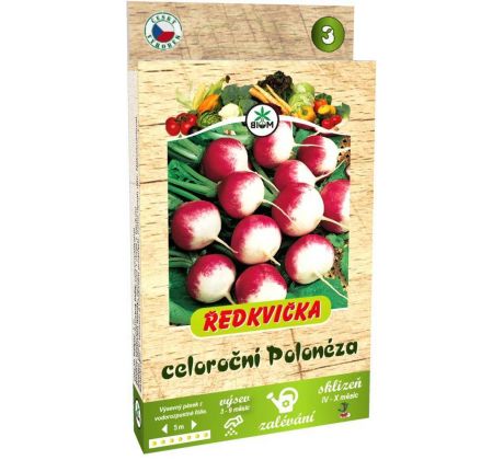 Ředkvička celoroční Polonéza - pásek