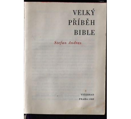 Velký příběh Bible - Stefan Andres
