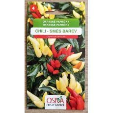 Okrasné papričky Chili - směs barev