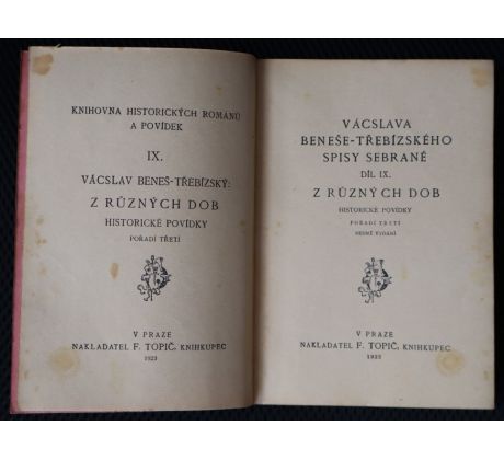 Z různých dob - Václav Beneš Třebízský