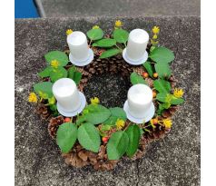 Šiškový adventní věnec #1