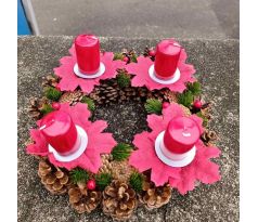 Šiškový adventní věnec #2