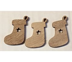 Vánoční ponožka - 3ks