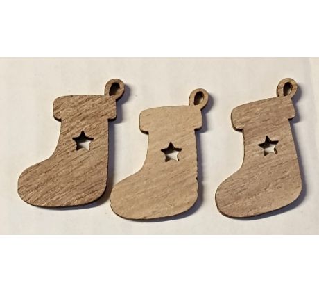 Vánoční ponožka - 3ks