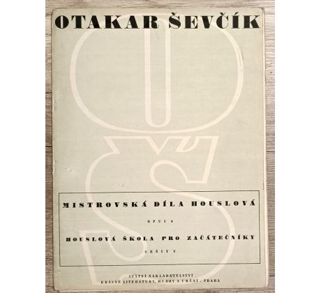 Mistrovská díla houslová - Otakar Ševčík