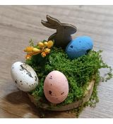 Zajíček s vajíčky